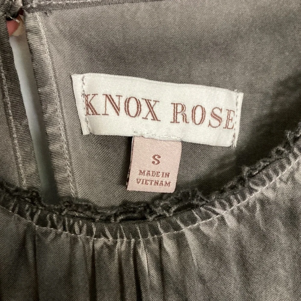 Knox Rose Sleeveless Women Gray Stretch Boho Tank top Size S